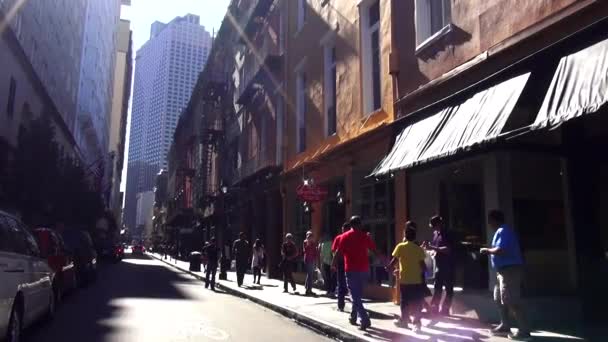 New Orleans, Louisiana ABD New Orleans Fransız çeyrek — Stok video