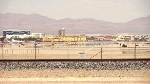 McCarran Airport Airfield com pista - LAS VEGAS — Vídeo de Stock