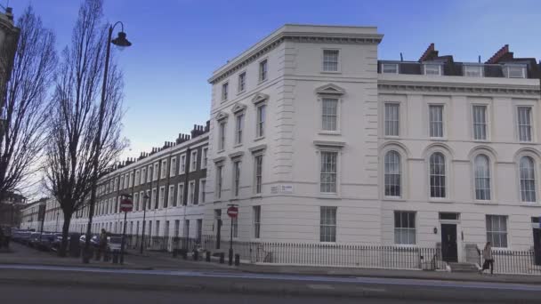 Canto de rua em Londres Millbank — Vídeo de Stock