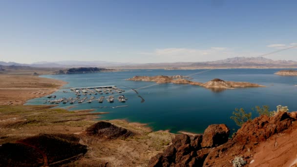 Krásné jezero Mead, Nevada . — Stock video