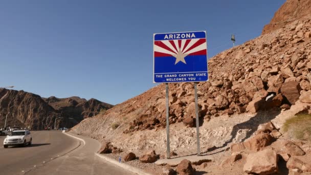 Arizona fronteira estadual — Vídeo de Stock