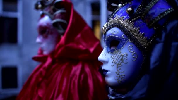 Venetian mask carneval di venezia - Венеция, Венеция — стоковое видео