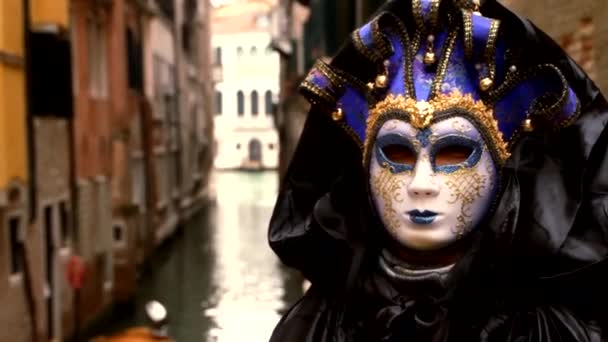 Máscara veneziana carneval di venezia - Veneza, Venezia — Vídeo de Stock