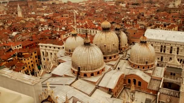 St. markerar basilikan - Venedig, Venezia — Stockvideo