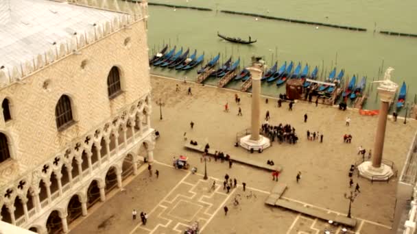 Dożów pałacu Palazzo Ducale w Venice - Wenecja, Wenecja — Wideo stockowe