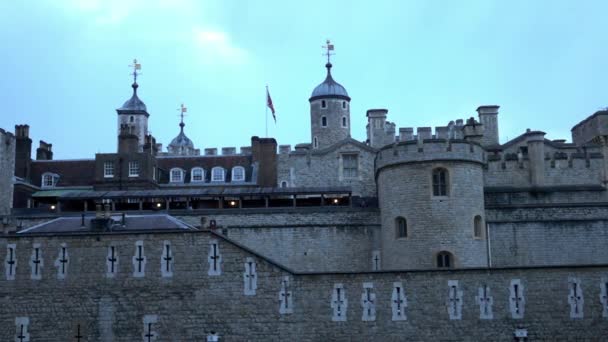 Famous Tower of London - Extreme Slow Motion — Stock Video