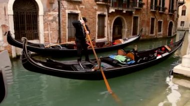 Gondol kanal - Venedik, Venezia - Venedik, Venezia