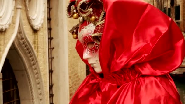 Maschera veneziana carneval di venezia - Venezia, Venezia — Video Stock