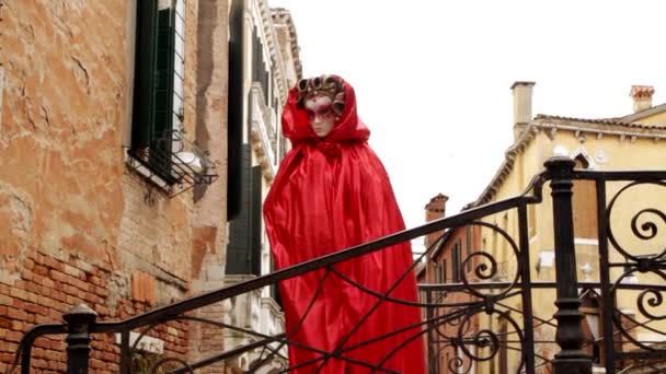 Maschera veneziana carneval di venezia - Venezia, Venezia — Video Stock