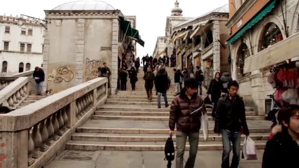 Podul Rialto - Veneția, Venezia — Videoclip de stoc