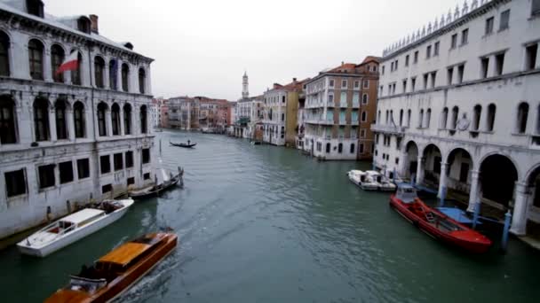 Canale Grande Venetië — Stockvideo