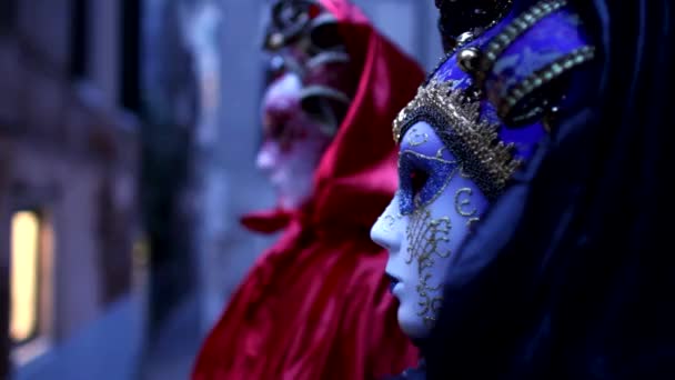 Venetian mask carneval di venezia - Венеция, Венеция — стоковое видео