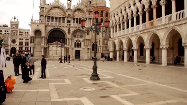 St. işaretleri Place - Venedik, Venezia — Stok video