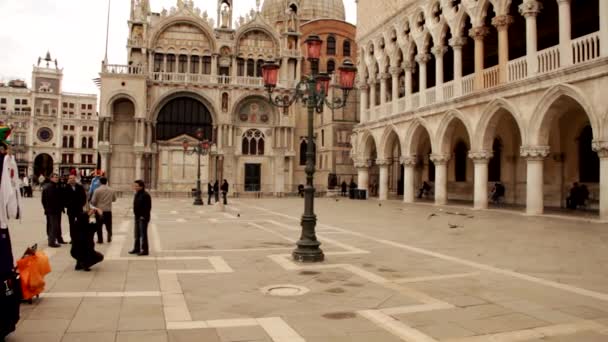 Szent Márk hely - Velence, Venezia — Stock videók