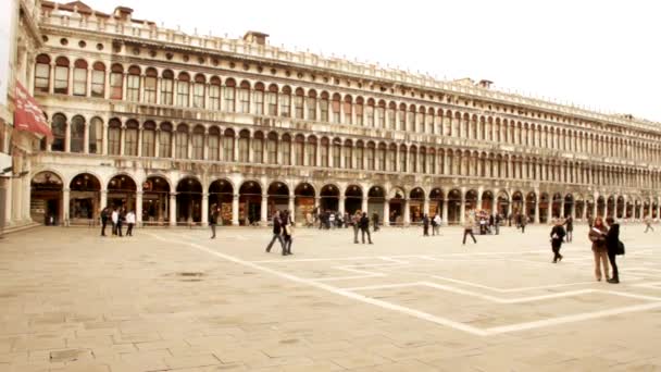 Náměstí svatého Marka Benátky, Venezia — Stock video