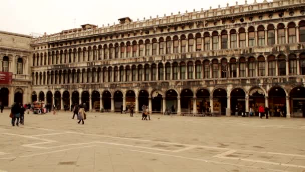 Náměstí svatého Marka Benátky, Venezia — Stock video