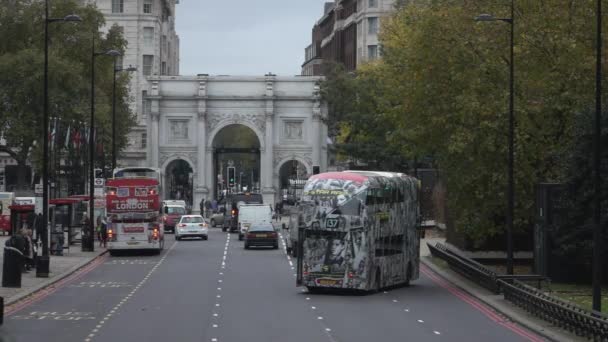 Do Marble Arch, Hyde Park - Londyn, Anglia — Wideo stockowe