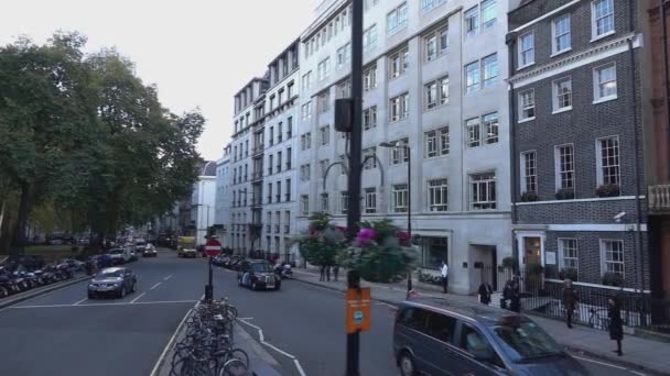 London street corner - London, England — Stockvideo