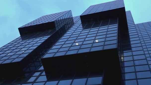 Modern glass buildings in the City of London - LONDON, ENGLAND — Stock Video