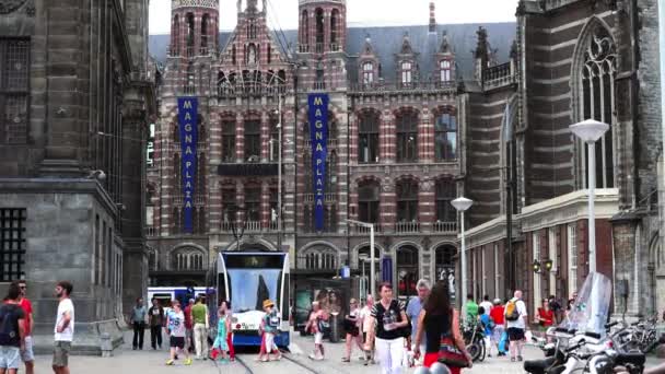 Nákupní centrum Magna Plaza v Amsterdamu — Stock video