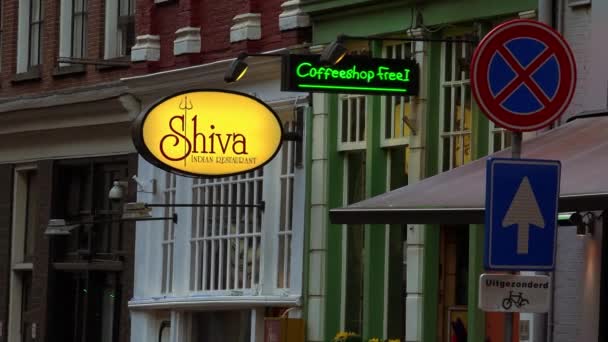 Coffeeshop Amszterdamban — Stock videók