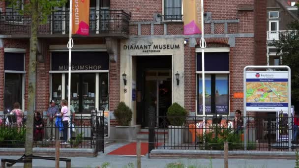 Muzeum diamentów w Amsterdamie — Wideo stockowe