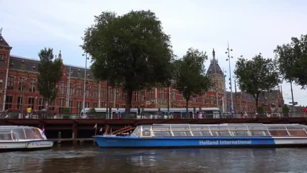 Közép station amsterdam — Stock videók