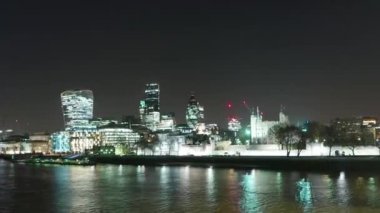 Zaman atlamalı çekim Londra manzarası