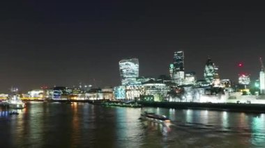 Zaman atlamalı çekim Londra manzarası