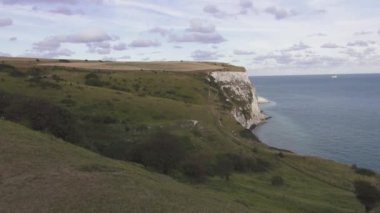 İngiltere'de sahili - Dover Beyaz kayalıklar, harika doğa