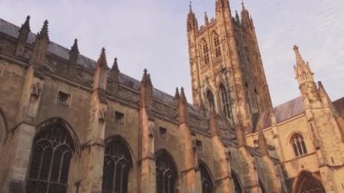 Akşam güneşin Canterbury Katedrali