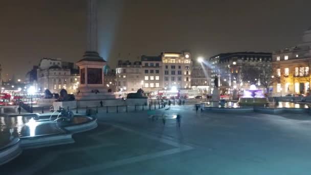 Čas zániku záběr Londýna Tower Bridge na západ slunce nad odstupem — Stock video