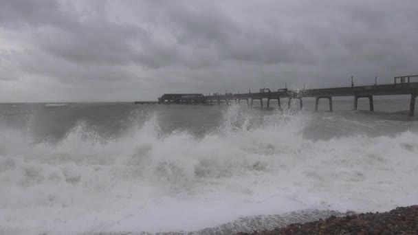 Stormachtige Noordzee — Stockvideo