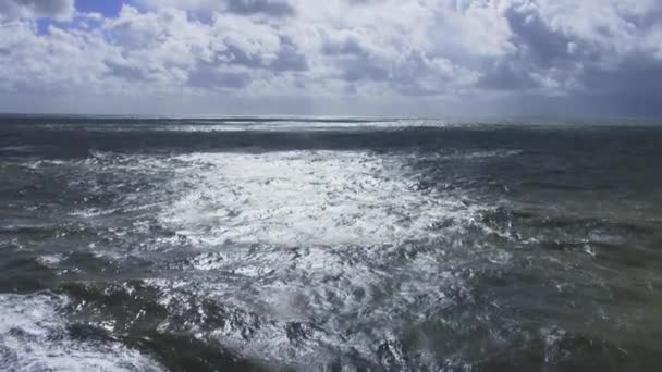 Ocean view on a sunny day — Stock Video