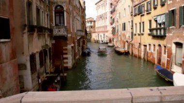 Gondol ve kanal - Venedik, Venezia tekne