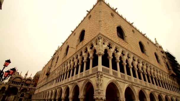 Palacio Ducal Palazzo Ducale en Venecia — Vídeo de stock
