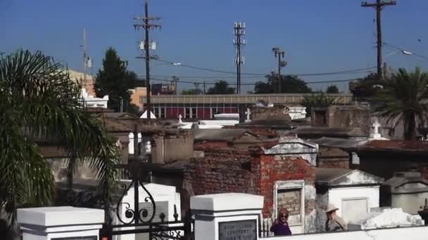 New Orleans St. Louis Cemetery No.1 vecchie tombe New Orleans Louisiana — Video Stock