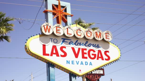 Bienvenido a la fabulosa Las Vegas Las Vegas USA — Vídeos de Stock