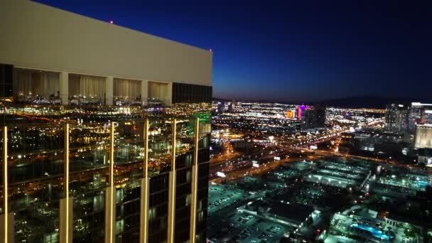 Delano og Mandalay Bay - smuk udsigt Las Vegas USA – Stock-video