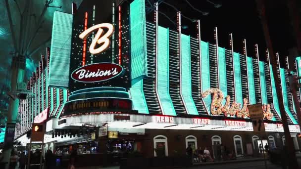 Binions casino de herradura Las Vegas Estados Unidos — Vídeos de Stock