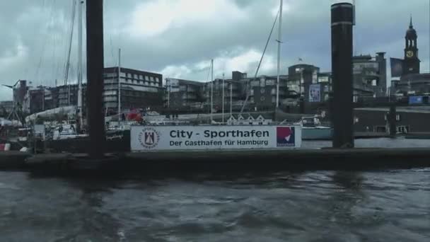 Stadthafen hamburg hamburg deutschland — Stockvideo
