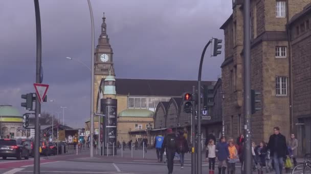 Hamburg Hauptbahnhof hamburg deutschland — Stockvideo