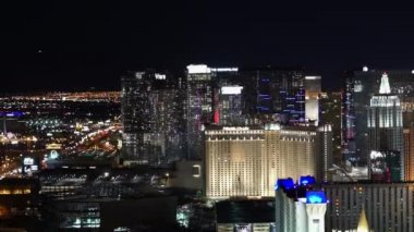 Las Vegas oteller tarafından gece - büyük havadan görünümü - Las Vegas, Nevada/ABD