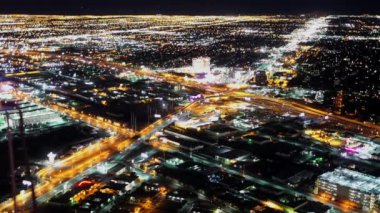 Muhteşem Las Vegas Etkileyici şehir ışıkları - Las Vegas, Nevada / Amerika
