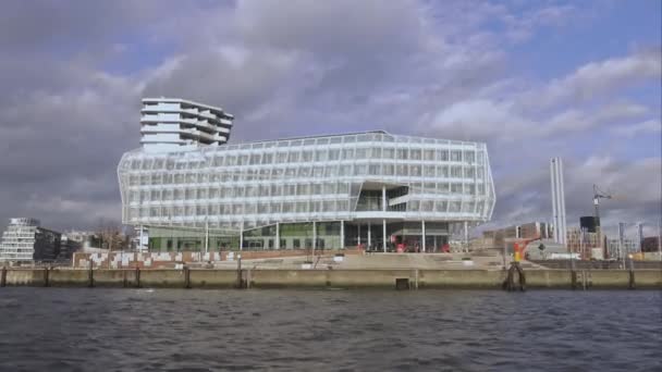 Modern Hafen City Hamburgo Hamburgo Alemania — Vídeo de stock
