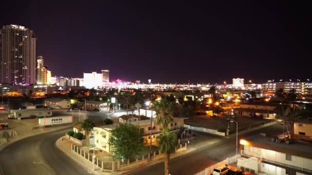 Las Vegas centro città zone residenziali e cortili - LAS VEGAS, NEVADA / USA — Video Stock