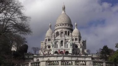Ünlü Basilique du Sacré Coeur, Montmartre Paris - Paris, Fransa, 30 Mart 2013