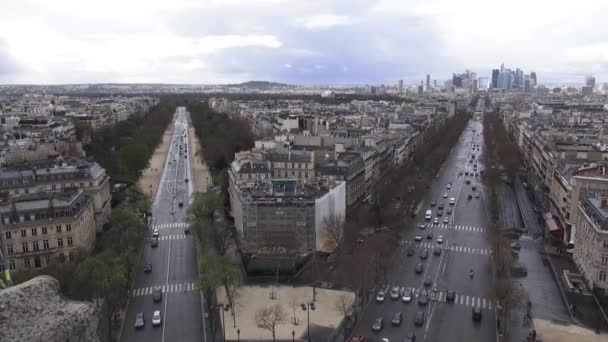 Εναέρια άποψη από την πόλη του Παρισιού, η πόλη της αγάπης - Παρίσι, Γαλλία 30 Μαρτίου 2013 — Αρχείο Βίντεο