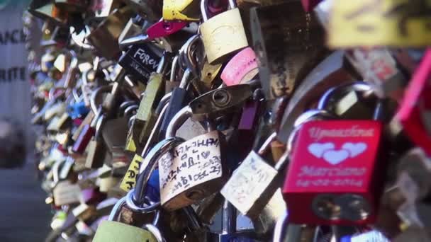 Rivier de Seine in Parijs op sunset - Parijs, Frankrijk, 30 maart 2013 — Stockvideo