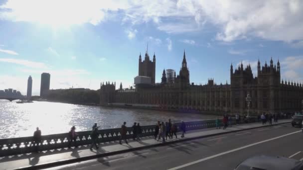 Palacio de Westminster - LONDRES, INGLATERRA — Vídeos de Stock